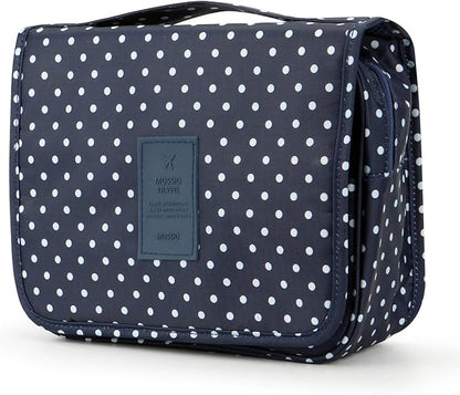 Mossio Hanging Toiletry Bag - Large Cosmetic Makeup Travel Organizer for Men & Women with Sturdy Hook