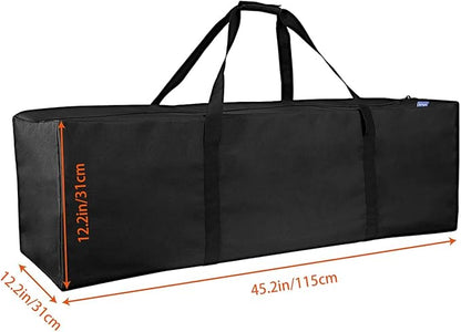 INFANZIA Duffel Travel Sports Equipment Bag, Long Luggage Bag with Upgrade Zipper Water Resistant, Extra Large Foldable Storage Bag for Camping, Tent, Tripod, Fishing(45x12x13 inch,1PCS)
