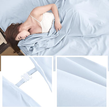TRIWONDER Sleeping Bag Liner Cotton Camping Travel Sheet Sleep Sack Adult for Hostels Outdoor Picnic Planes Trains