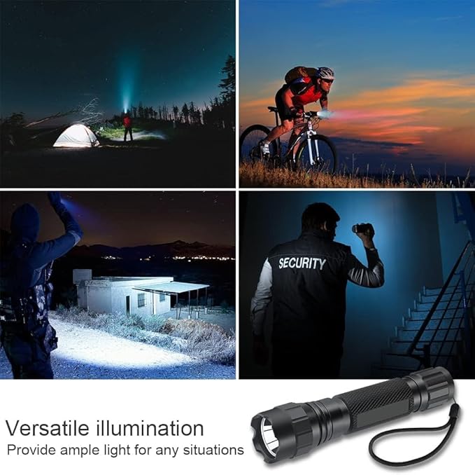 Feyachi FL21 Tactical Flashlight 1200 Lumen LED Flash Light Rechargeable Flashlight for Hunting Fishing Camping