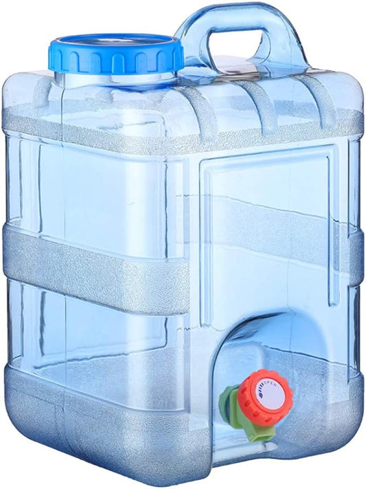 Water Storage Containers, Camping Water Container, Portable Water Tank with Faucet Camping Bucket with Tap Water Jug with Spigot BPA Free Emergency Water Storage for Outdoor Camping Hiking