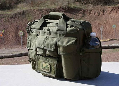 LAPG Camping Jumbo Bail Out Bag - Survival Range Gear With Multiple Pockets, Multi-functional Hiking Bug Out Bag, Black
