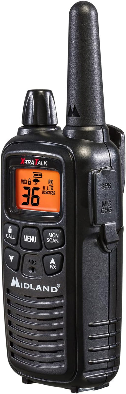 Midland LXT600VP3 FRS Two Way Radios - 4 Pack Bundle w/Chargers