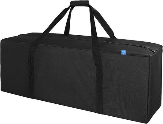 COOLBEBE 36" Sports Duffle Bag - 100L Large Travel Duffel Luggage Bag with Upgrade Zipper, Sturdy & Water Resistant, Black