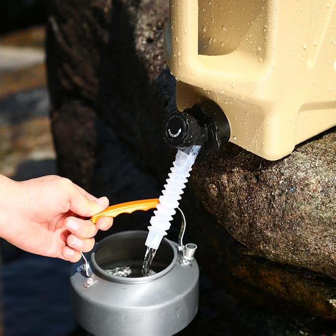 Water Container with Spigot - 2.6Gallon/3.2Gallon Water Jug Portable Camping Water Tank BPA Free - Emergency Water Storage for Camp Outdoor Hiking