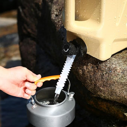 Water Container with Spigot - 2.6Gallon/3.2Gallon Water Jug Portable Camping Water Tank BPA Free - Emergency Water Storage for Camp Outdoor Hiking