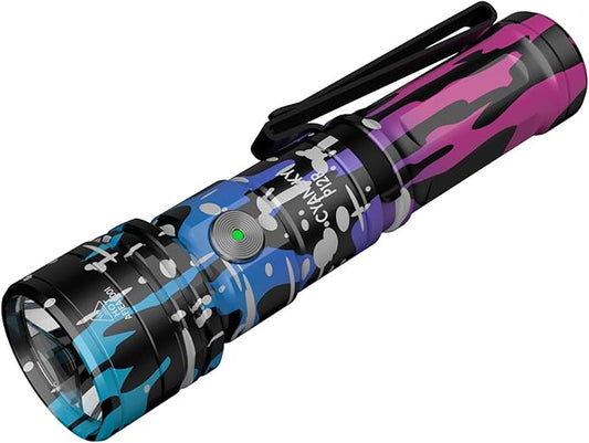CYANSKY Rechargeable Flashlight,Super Bright,Flashlights High Lumens, Small EDC Flashlights for Emergencies,IP68 Waterproof Flash Light for Camping,Hiking,Outdoor,Home (Nebula)
