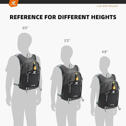 SKYSPER Small Hiking Backpack - 15L Travel Daypack Lightweight Bag Water Resistant Hiking Backpacks for Women Men