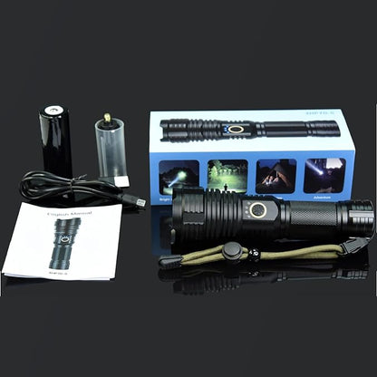 Rechargeable Flashlights 990000 High Lumens, Super Bright LED Flashlight Handheld, Powerful Tactical Flashlights Waterproof W/5 Lighting Modes, 20H Runtime for Emergency & Camp