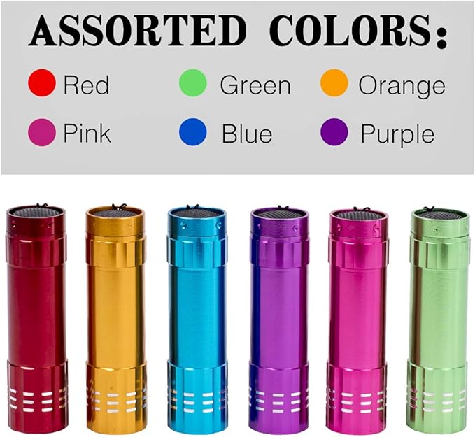 KunHe 30 Pack Party Favors Mini Small Led Flashlight Bulk Lanyard for Kids Cheap Halloween Flashlights for Camping, Power Outage, Night Reading