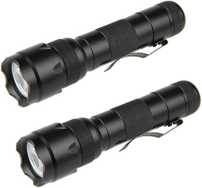 BESTSUN WF-502B Single Mode 1200 Lumens LED Flashlights, Ultra Bright L2 LED Tactical Flashlight, Waterproof Portable Small Handheld Flashlights for Camping Outdoors Walking Hunting, 2 Pack