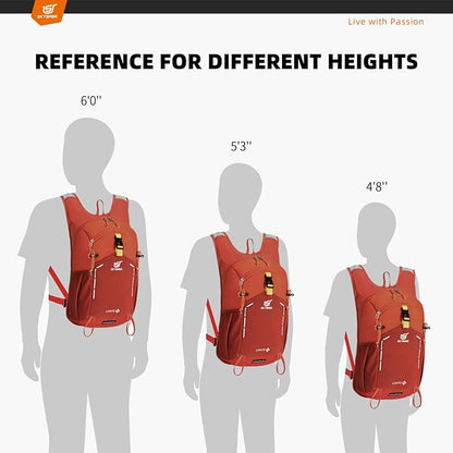 SKYSPER Small Hiking Backpack - 15L Travel Daypack Lightweight Bag Water Resistant Hiking Backpacks for Women Men
