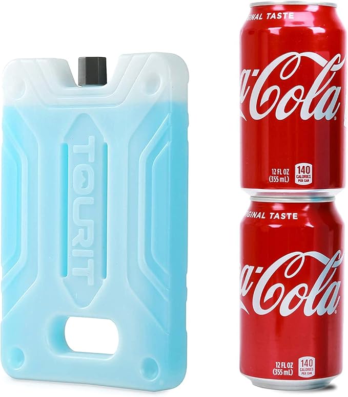 TOURIT Ice Pack for Lunch Box-8.75” x 5.5”-Reusable Long Lasting for Lunch and Cooler Bag-Camping, Beach, Picnics, Fishing and More