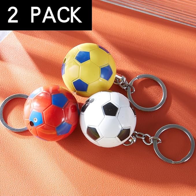 2 Pack White Yellow Football Cool Butane Torch Lighters,Refillable Adjustable Jet Flame Lighter,Windproof,Gift for Men Candles Camping BBQ (No Butane Fuel)