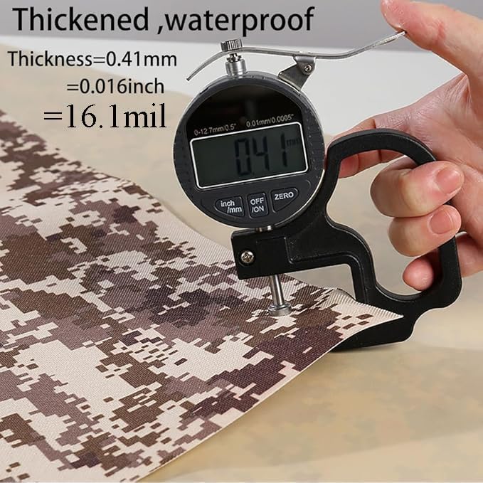 Waterproof Tarp CamouflageThickening Multi-Size Sun Shade Sail Customized Tarpaulin Sunrays Block Awning for Patio Canopy Rain Cover Canvas Sunshade Camp Outdoor Gardens Canopy (9.5ft*12.6ft)