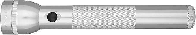Maglite Heavy-Duty Incandescent 3-Cell D Flashlight in Display Box, Silver