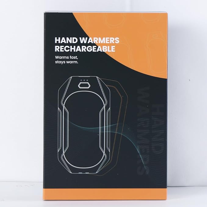 Hand Warmers Rechargeable, 2 Pack Portable Electric Hand Warmer Double-Sided Heating, Magnetic Portable Pocket Heater, Rechargeable Hand Warmer Great for Raynauds, Hunting, Camping, Men Women