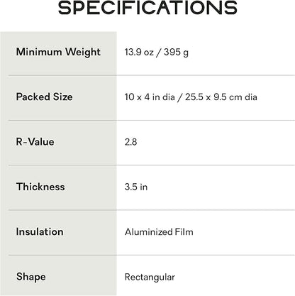 NEMO Tensor Trail Ultralight Insulated Sleeping Pad, Regular
