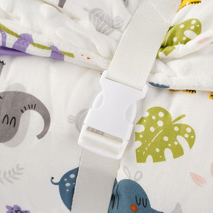 Bunnikins & Clover Toddler Nap Mat with Removable Pillow, Nap Mats for Preschool, Easy Clean Toddler Nap Pad for Kindergarten, Kids Sleeping Bag for Travel Camping