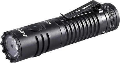 APLOS E10 Rechargeable LED Flashlight, 1300 High Lumens Pocket Flashlight USB C, 6 Modes Super Bright Small Tactical Flash Light for EDC, Camping, Emergency, Inspection, Repair