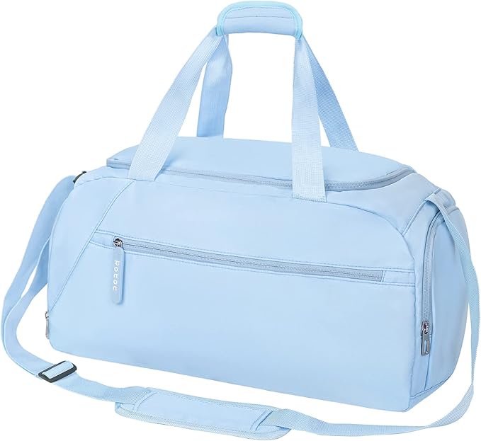 ROTOT Gym Duffel Bag, Gym Bag with Waterproof Shoe Pouch, Weekend Travel Bag with a Water-resistant Insulated Pocket