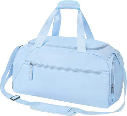 ROTOT Gym Duffel Bag, Gym Bag with Waterproof Shoe Pouch, Weekend Travel Bag with a Water-resistant Insulated Pocket