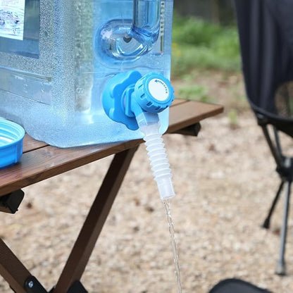Water Storage Containers, Camping Water Container, Portable Water Tank with Faucet Camping Bucket with Tap Water Jug with Spigot BPA Free Emergency Water Storage for Outdoor Camping Hiking