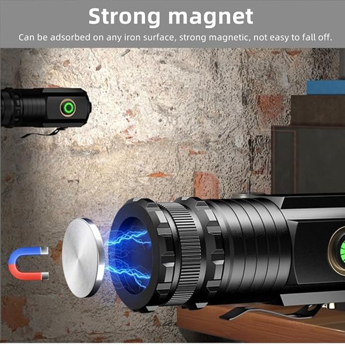 ALONEFIRE X23 Mini LED Flashlight Type C USB Rechargeable Bright Small Torch 5 Modes Portable Pen Light Waterproof Long Battery Life with Tail Magnet, Clip, Battery for Outdoor, EDC Carry, Hiking