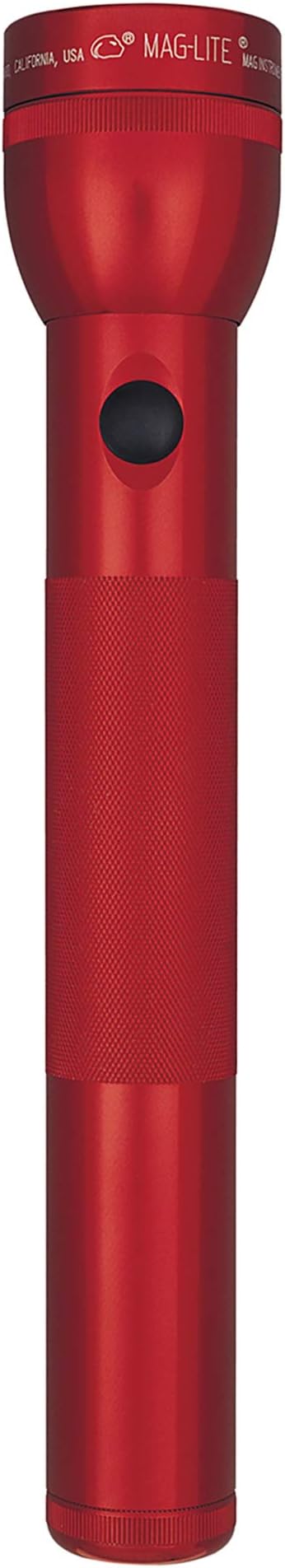 Maglite Heavy-Duty Incandescent 3-Cell D Flashlight, Red