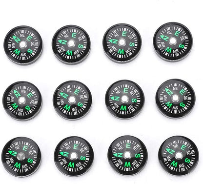 20mm Pocket Compass Lightweight Button Compass Camping for Hiking