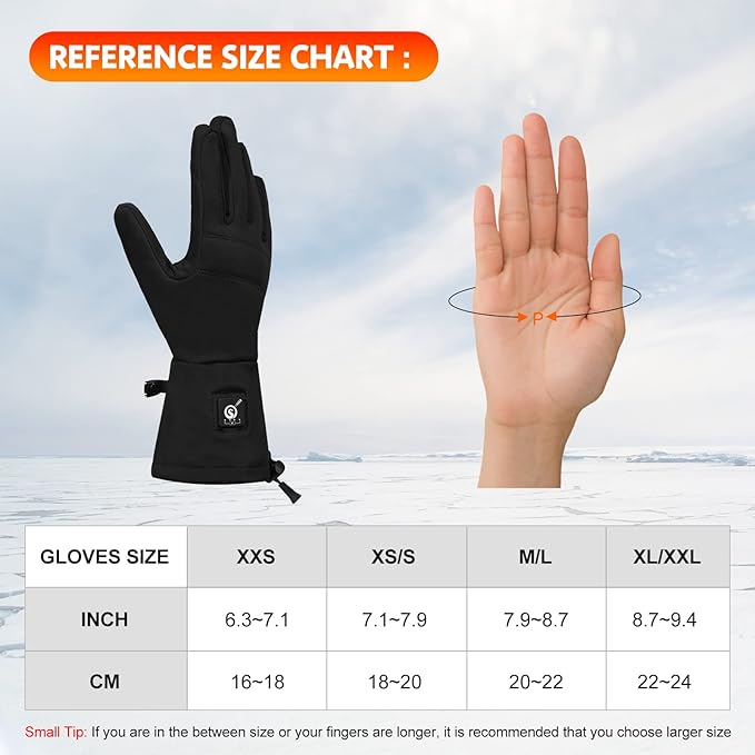 Heated Glove Liners Men Women - Rechargeable Battery Hand Warmer Gloves for Winter Motorcycle Skiing Camping Fishing Hunting