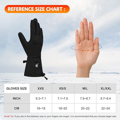 Heated Glove Liners Men Women - Rechargeable Battery Hand Warmer Gloves for Winter Motorcycle Skiing Camping Fishing Hunting