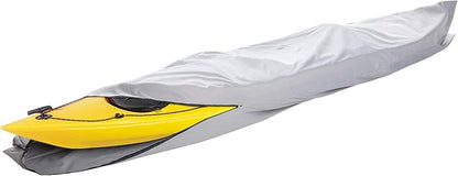 iCOVER 10ft Kayak Cover- Water Proof 600D Heavy Duty Kayaks/Canoe Covers Fits Canoes or Paddleboards up to 10ft Long and Beam Width up to 27in, Grey