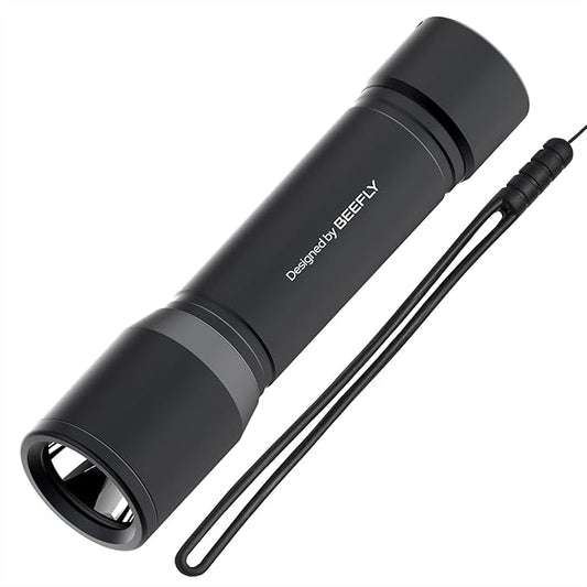 BEEFLY F1P Flashlight Rechargeable, Tactical Flashlights, Small LED Flash Light for Home Emergency, Camping,Outdoor, 3 Modes, 350 Lumens