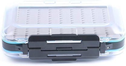 M MAXIMUMCATCH Maxcatch Fly Box Two Sided Waterproof Jig Fly Fishing Boxes for Dry Wet Nymph Flies 4 Sizes Clear Lid