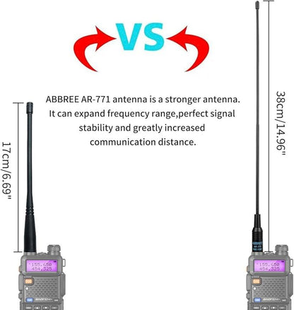 Baofeng UV-5R Ham Radio Handheld Rechargeable Two Way Radios Long Range Portable Radio with Speaker Microphone Programming Cable,2pack
