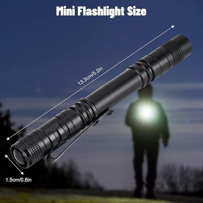 Portable Mini Pocket Sized LED Pen Light Penlight Flash Light Ultra Bright LED Flashlight for Party Favors,LED Mini Flashlight, Night Reading, Camping, Power Outage