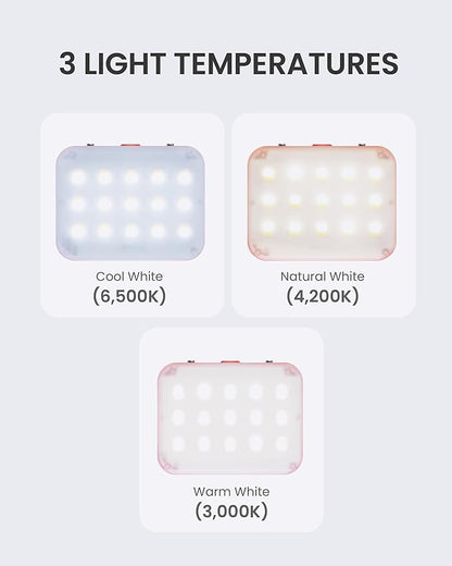 CLAYMORE Ultra Mini (Red) - Outdoor Rechargeable LED Light for Camping, Tent, Backpacking, Emergency and Industrial Use. Waterproof, Portable Lantern with USB-C, Up to 24 Hours Battery Life.