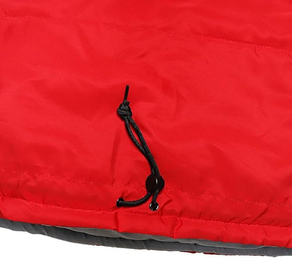 Thermotuff Wearable Sleeping Bag with Dual Hoodie, Zippered Arm Holes, Pockets & Adjustable Drawstring - Ideal for Camping, Cold Weather Hiking, and Stadium Sak Blanket
