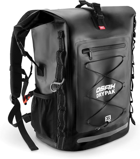 Waterproof Backpack Dry Bag 35L/55L – Heavy Duty Roll-Top Hiking Backpack for Travel, Kayaking, Boating, Camping, Rafting and Fishing