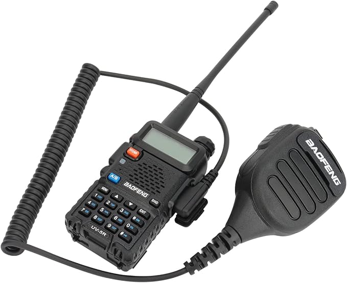 Baofeng Walkie Talkie Handheld Heavy Speaker BF-850 IP54 waterproof Volume Adjustable Speaker Mic,Shoulder Microphone for BaoFeng UV-5R BF-F8HP UV-S9 Plus BF-888S,Kenwood BTECH Retevis Two Way Radio
