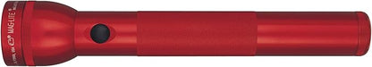 Maglite Heavy-Duty Incandescent 3-Cell D Flashlight, Red