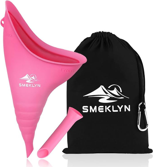 Female Urination Device Women Pee Funnel Reusable Silicone Urine Cup Female Urinal Post Surgery Pee Standing Up Perfect for Camping Hiking Travel Road Trip Accessories-Plus Size