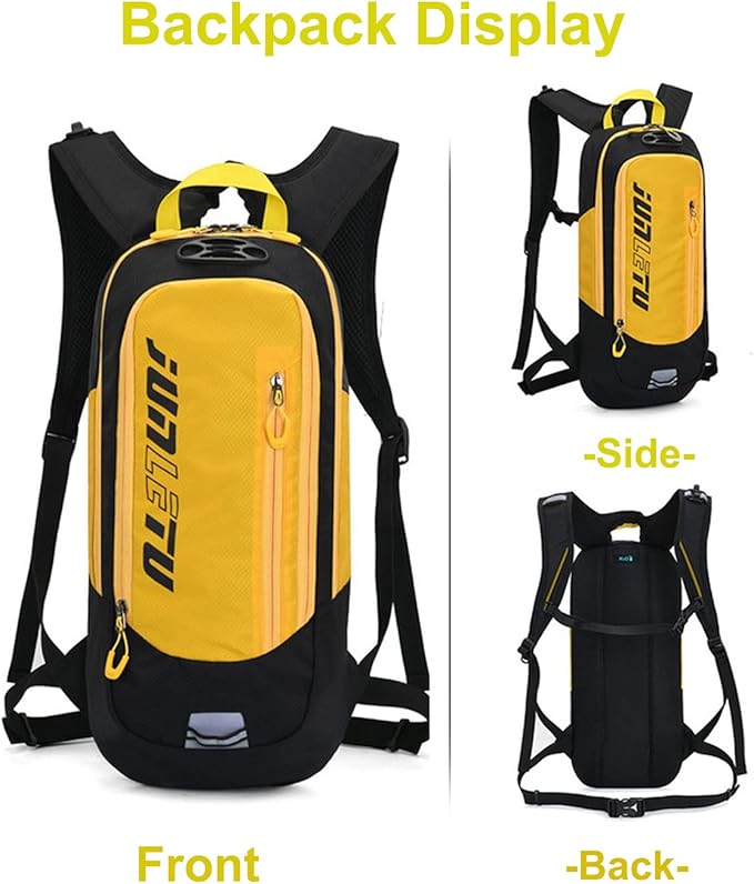 Croogo Hydration Packs,Hydration Backpack with 2L Hydration Bladder,Bicycle Daypack Waterproof Breathable Bag for Climbing