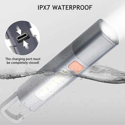 Rechargeable LED Flashlights High Lumens, 20,000 Lumens Super Bright Flashlight with USB Cable and Hook, 3 Modes, Waterproof Flash Light Handheld Powerful Flashlight for Home Camping Emergencies