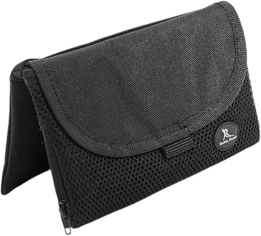 Running Buddy XL Running Fanny Pack for Men & Women - Black | Running Waist Pack for Jogging, Hiking, Cycling | Phone, Money & Key Holder - No Bounce, Chafe, Slip | Water Resistant & Sweat Proof
