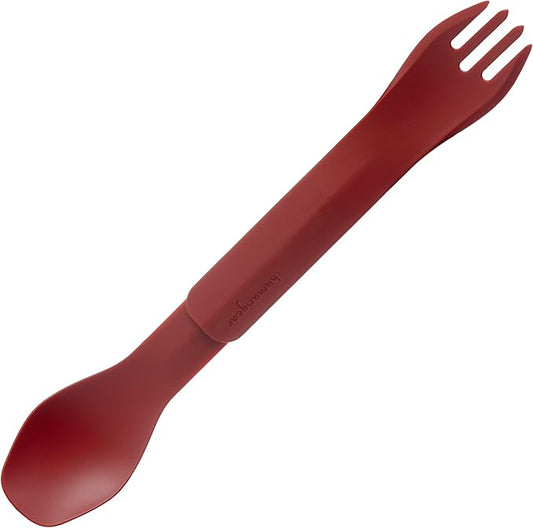 ﻿GoBites Duo and Bio Duo Travel Silverware, Full Size Portable Fork & Spoon, Reusable Utensil Set, PC and BPA-free, Food-Safe Nylon or Plant-Based Resin, ﻿Extended - 9.1” X 1.6”