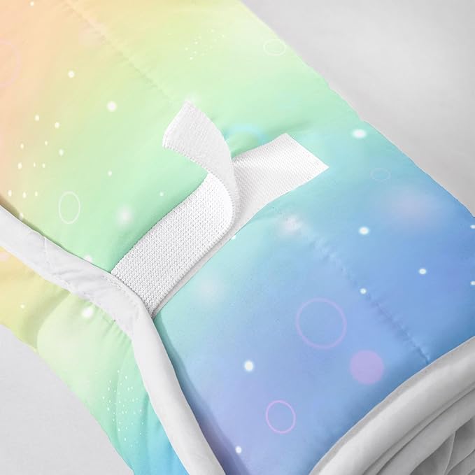 Space Nap Mat - Space Ship Galaxy Sleeping Bag with Removable Pillow - Daycare and Sleepovers Preschool Kindergarten Bedding Set for Kids Toddler Boys Girls
