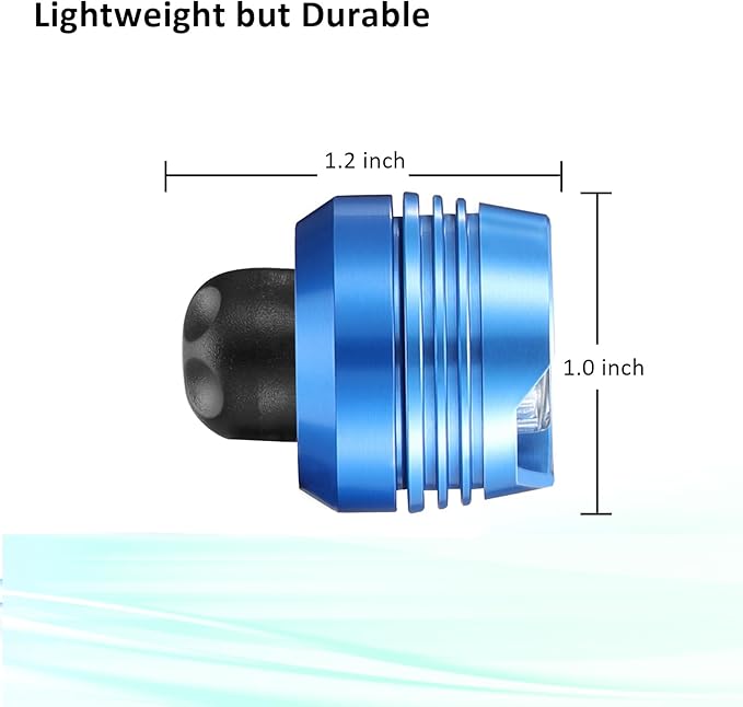 RAHAN Croc Lights for Shoes,2 PCS Croc Headlights,Light Up Charm Accessories for Kids Adults Croc, Hands-Free Night Light, Camping Lights，IP65 Waterproof Light, Blue