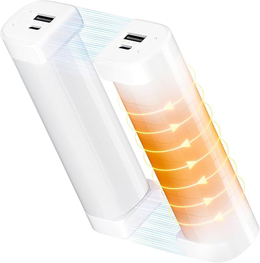 Hand Warmers Rechargeable 2 Pack, Magnetic Electric Hand Warmers, 360°Heating 14Hrs Warmth 3 Levels Temp, Portable 10000mAh Power Bank, Indoors/Outdoors, Raynauds, Golf, Gifts for All